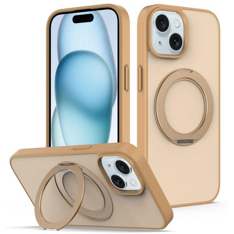 Skin Feel Revolving Kickstand Magnetic Phone Case, For iPhone 16, For iPhone 15 Pro Max, For iPhone 15 Pro, For iPhone 15, For iPhone 14 / 13, For iPhone SE 2022 / 2020 / 8 / 7, For iPhone 12 / 12 Pro
