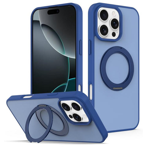 Skin Feel Revolving Kickstand Magnetic Phone Case, For iPhone 16, For iPhone 15 Pro Max, For iPhone 15 Pro, For iPhone 15, For iPhone 14 / 13, For iPhone SE 2022 / 2020 / 8 / 7, For iPhone 12 / 12 Pro
