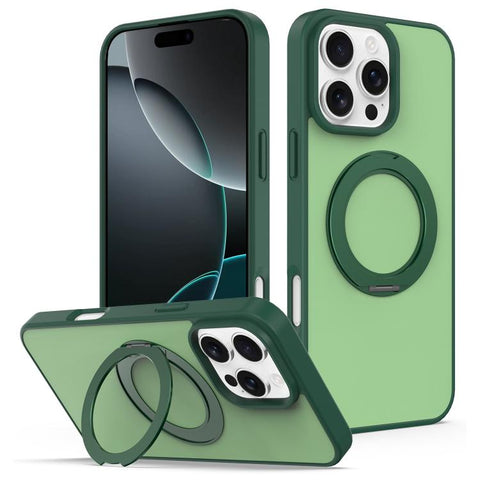 Skin Feel Revolving Kickstand Magnetic Phone Case, For iPhone 16, For iPhone 15 Pro Max, For iPhone 15 Pro, For iPhone 15, For iPhone 14 / 13, For iPhone SE 2022 / 2020 / 8 / 7, For iPhone 12 / 12 Pro
