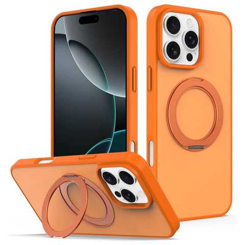 Skin Feel Revolving Kickstand Magnetic Phone Case, For iPhone 16, For iPhone 15 Pro Max, For iPhone 15 Pro, For iPhone 15, For iPhone 14 / 13, For iPhone SE 2022 / 2020 / 8 / 7, For iPhone 12 / 12 Pro
