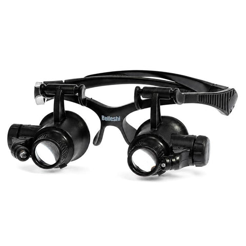 9892GJ Head-mounted Glasses Style Watch Repair Magnifying Glasses with LED Light, 9892GJ