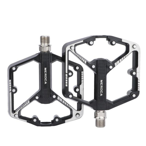 MEROCA Mountain Bike Pedals, Dual-DU Version, DU + Bearing Version, 3-Bearing Version