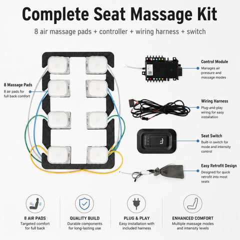 12V Car Seat Massage System