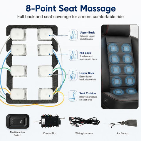 12V Car Seat Massage System