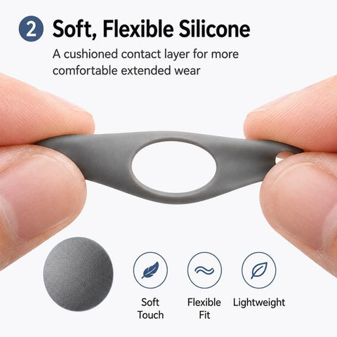 XDcase 2 Pairs Silicone Anti-slip Ear Covers with Storage Case, 2 Pairs