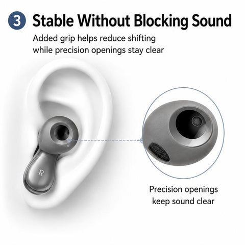 XDcase 2 Pairs Silicone Anti-slip Ear Covers with Storage Case, 2 Pairs