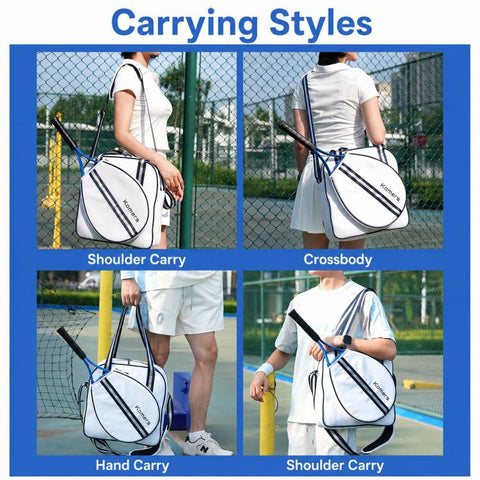 Komers Professional High-Capacity Water-Resistant Tennis Sports Bag, K372