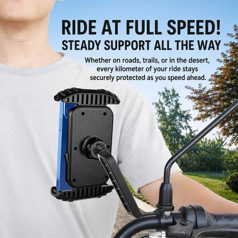 Motorcycle Phone Navigation Holder, CH11-Rearview Mirror, CH12-Handlebar