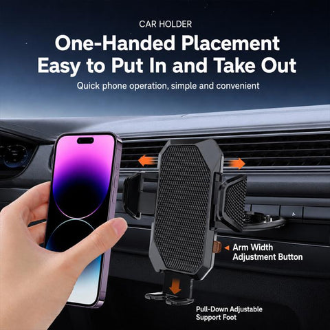 Car Rotating Clip CD Slot Automatic Locking Phone Holder