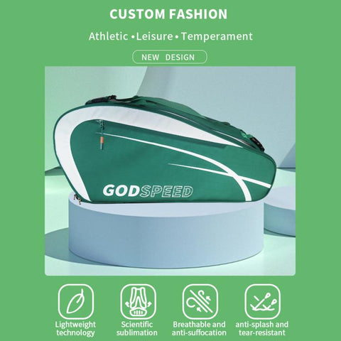 GODSPEED Large-Capacity Tennis Badminton Rackets Multifunctional Sports Bag, G2516