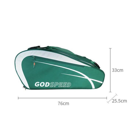 GODSPEED Large-Capacity Tennis Badminton Rackets Multifunctional Sports Bag, G2516