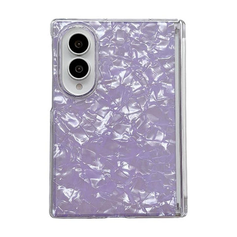 Axis Magnetic Pearlescent Shell Texture Phone Case, For Galaxy Z Fold8 5G