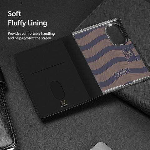 DUX DUCIS Bril Series PU + TPU Phone Case, For Galaxy Z Fold8 5G, For Galaxy Z Fold8 Ultra 5G