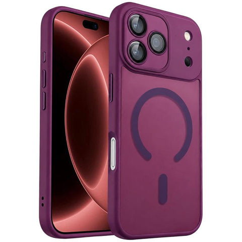XDcase Skin Feel Magnetic Frosted Phone Case with Lens Film, For iPhone 18 Pro, For iPhone 18 Pro Max