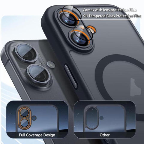 XDcase Skin Feel Magnetic Frosted Phone Case with Lens Film, For iPhone 18 Pro, For iPhone 18 Pro Max