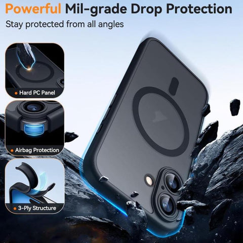 XDcase Skin Feel Magnetic Frosted Phone Case with Lens Film, For iPhone 18 Pro, For iPhone 18 Pro Max