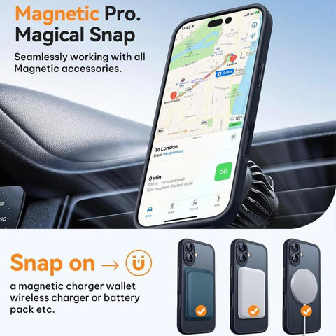 XDcase Skin Feel Magnetic Frosted Phone Case with Lens Film, For iPhone 18 Pro, For iPhone 18 Pro Max
