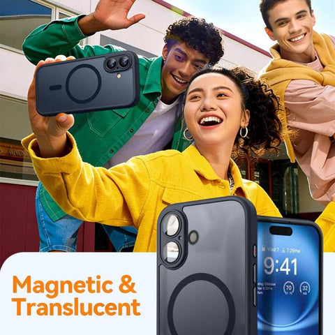 XDcase Skin Feel Magnetic Frosted Phone Case with Lens Film, For iPhone 18 Pro, For iPhone 18 Pro Max