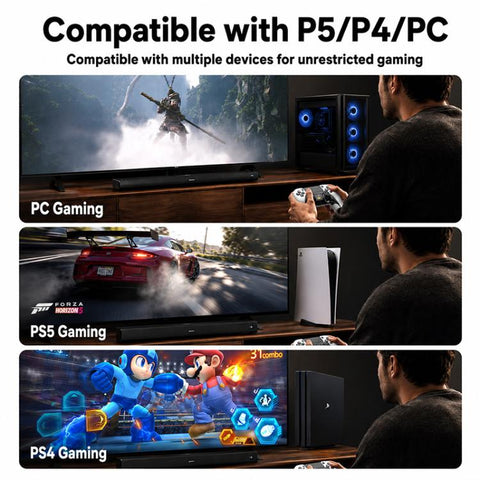 Yesido KB48 P5 Wireless Game Controller, For PS5 / PS4 / PC