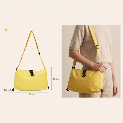 Fashion Casual Nylon Drawstring Sports Crossbody Bag