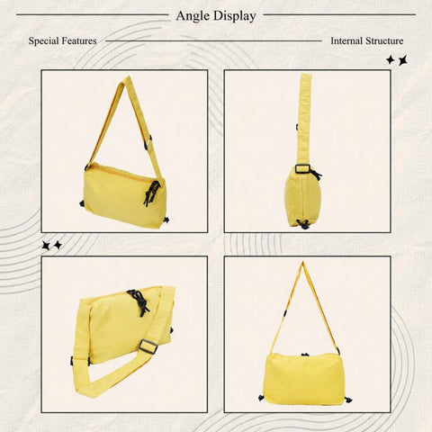 Fashion Casual Nylon Drawstring Sports Crossbody Bag