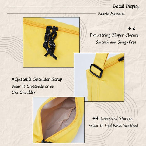 Fashion Casual Nylon Drawstring Sports Crossbody Bag