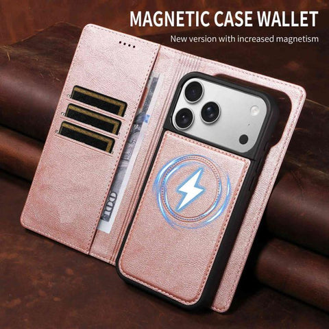 Cowhide Leather Texture RFID Detachable 2 in 1 Magnetic Vegan Leather Phone Case, For iPhone 14 Pro, For iPhone 14 Pro Max, For iPhone 13 Pro Max, For iPhone 13 Pro, For iPhone 12 Pro Max