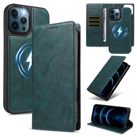 Cowhide Leather Texture RFID Detachable 2 in 1 Magnetic Vegan Leather Phone Case, For iPhone 14 Pro, For iPhone 14 Pro Max, For iPhone 13 Pro Max, For iPhone 13 Pro, For iPhone 12 Pro Max