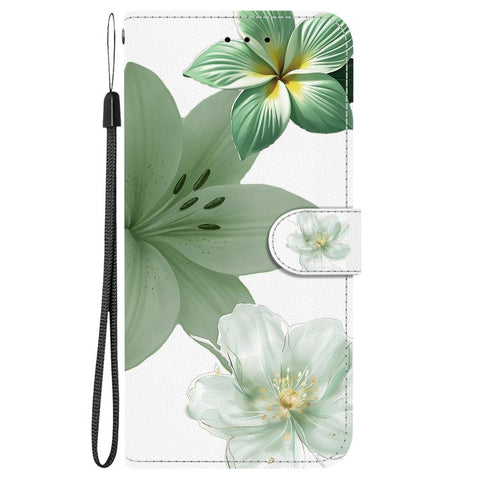 Crystal-Texture Painted Vegan Leather Phone Case, For Galaxy S22 5G