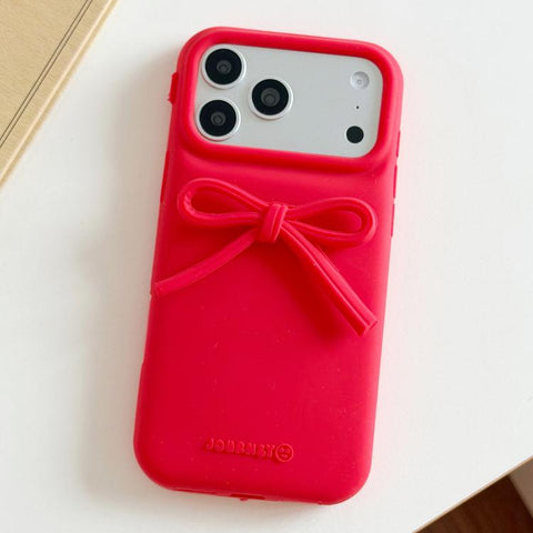 Bow TPU hybrid PC Bulge Phone Case, For iPhone 18 Pro / 17 Pro, For iPhone 18 Pro Max / 17 Pro Max, For iPhone 17, For iPhone 16 Pro Max, For iPhone 16 Pro, For iPhone 16 Plus