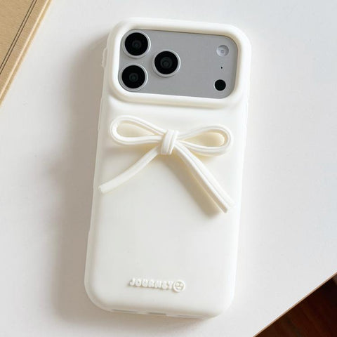 Bow TPU hybrid PC Bulge Phone Case, For iPhone 18 Pro / 17 Pro, For iPhone 18 Pro Max / 17 Pro Max, For iPhone 17, For iPhone 16 Pro Max, For iPhone 16 Pro, For iPhone 16 Plus