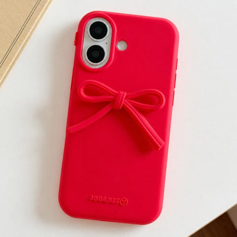 Bow TPU hybrid PC Bulge Phone Case, For iPhone 18 Pro / 17 Pro, For iPhone 18 Pro Max / 17 Pro Max, For iPhone 17, For iPhone 16 Pro Max, For iPhone 16 Pro, For iPhone 16 Plus