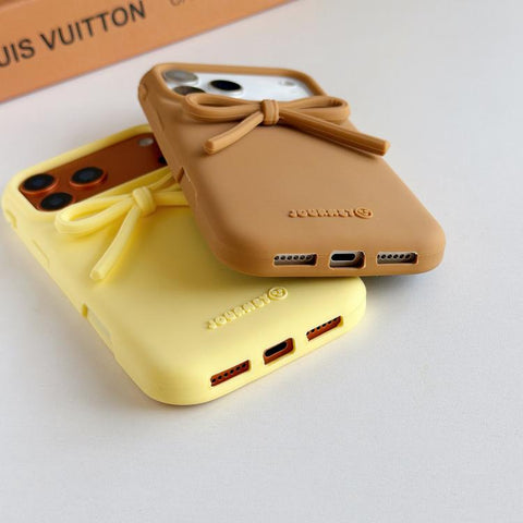 Bow TPU hybrid PC Bulge Phone Case, For iPhone 18 Pro / 17 Pro, For iPhone 18 Pro Max / 17 Pro Max, For iPhone 17, For iPhone 16 Pro Max, For iPhone 16 Pro, For iPhone 16 Plus