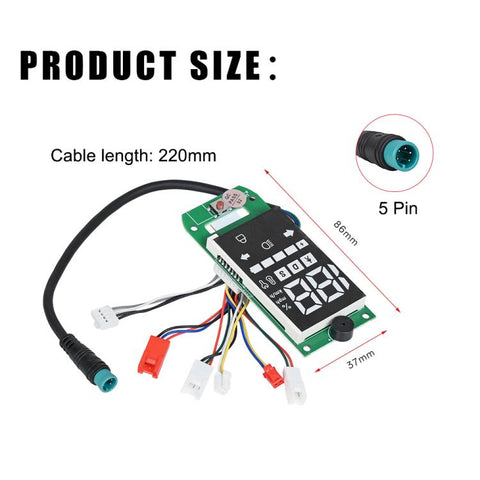 Electric Scooter Dashboard Display Circuit Board with Turn Signal Indicator, For Xiaomi 6 Lite Dashboard Display Board
