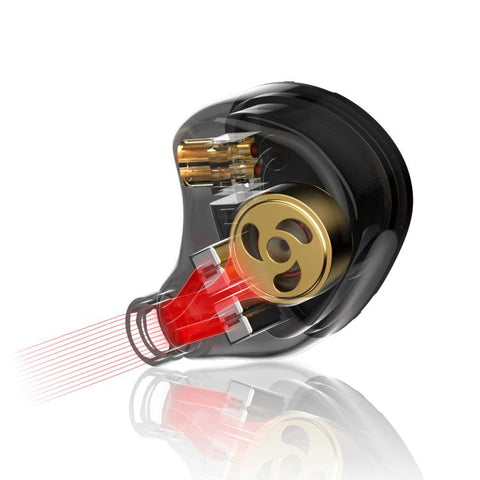 CC10X Hybrid In-Ear Wired Earphone, CC10X(Black)