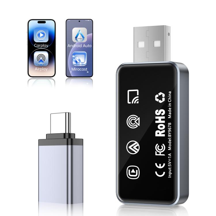 4 in 1 Car Mini Smart Box Wireless Android Auto CarPlay Adapter