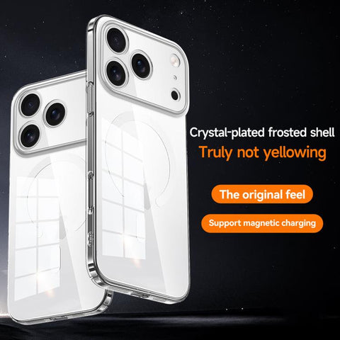 SULADA Crystal-Coated Clear PC Hybrid TPU Phone Case, For iPhone 18 Pro, For iPhone 18 Pro Max, For iPhone 17 Pro Max, For iPhone 17 Pro, For iPhone 17, For iPhone Air