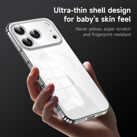 SULADA Crystal-Coated Clear PC Hybrid TPU Phone Case, For iPhone 18 Pro, For iPhone 18 Pro Max, For iPhone 17 Pro Max, For iPhone 17 Pro, For iPhone 17, For iPhone Air