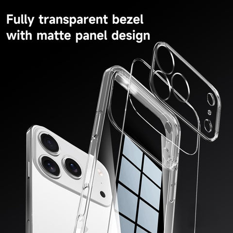 SULADA Crystal-Coated Clear PC Hybrid TPU Phone Case, For iPhone 18 Pro, For iPhone 18 Pro Max, For iPhone 17 Pro Max, For iPhone 17 Pro, For iPhone 17, For iPhone Air