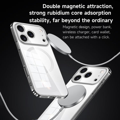 SULADA Crystal-Coated Clear PC Hybrid TPU Phone Case, For iPhone 18 Pro, For iPhone 18 Pro Max, For iPhone 17 Pro Max, For iPhone 17 Pro, For iPhone 17, For iPhone Air