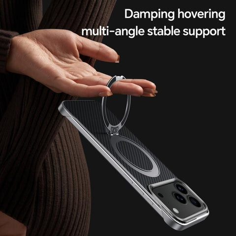 SULADA Kevlar Texture MagSafe Magnetic Holder Phone Case, For iPhone 18 Pro, For iPhone 18 Pro Max, For iPhone 17 Pro Max, For iPhone 17 Pro, For iPhone 17, For iPhone Air