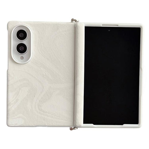 Side Clamp Magnetic Central Axis Wave Texture Phone Case, For Galaxy Z Fold8 5G