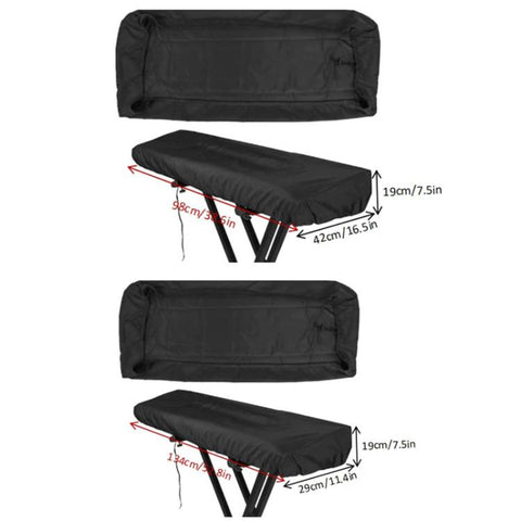 Retractable Drawstring DustProof Protective Cover for 61-88 Keys Electronic Piano Keyboard, 98 x 42 x 19cm, 134 x 29 x 19cm