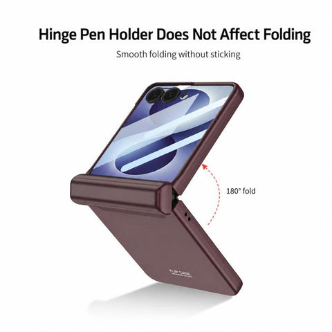 GKK Integrated Magnetic Full Coverage Phone Flip Case with Pen, For Galaxy Z Flip8 5G