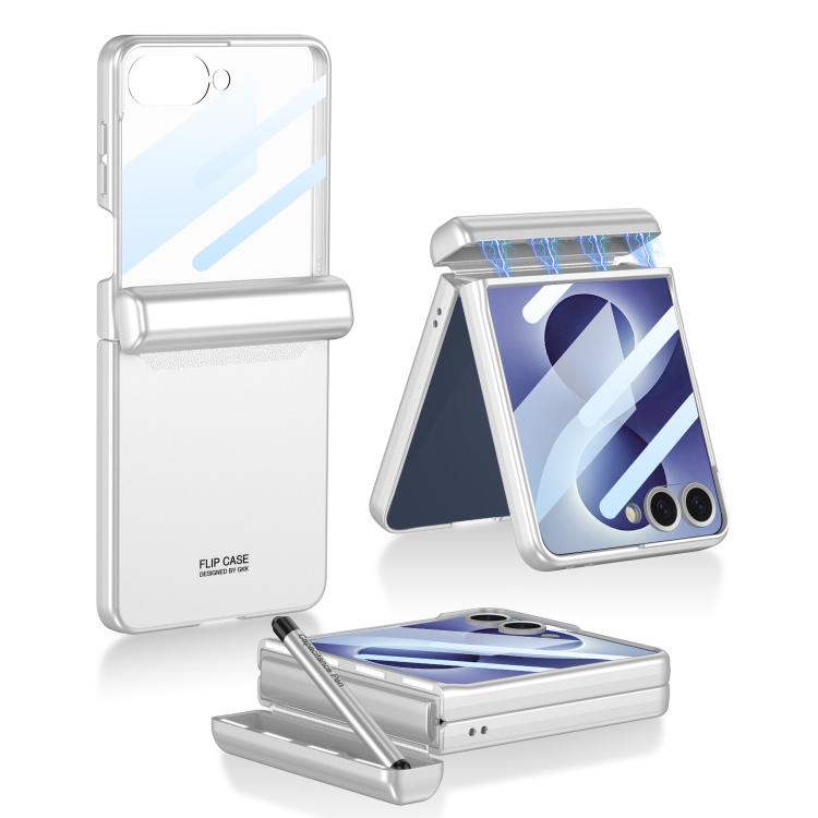 GKK Integrated Magnetic Full Coverage Phone Flip Case with Pen, For Galaxy Z Flip8 5G