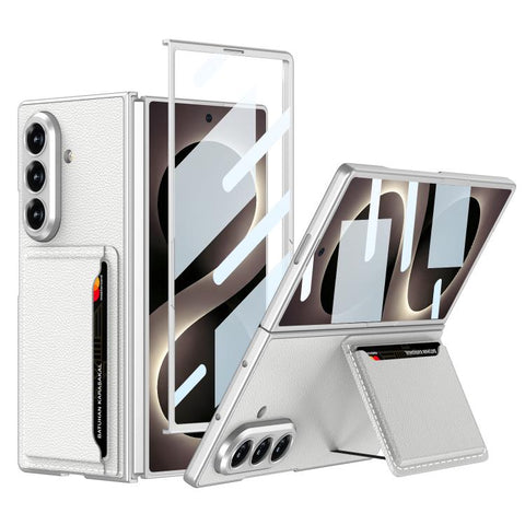 GKK Integrated Ultra-thin Leather Phone Case with Card Slots, For Galaxy Z Fold8 Ultra 5G