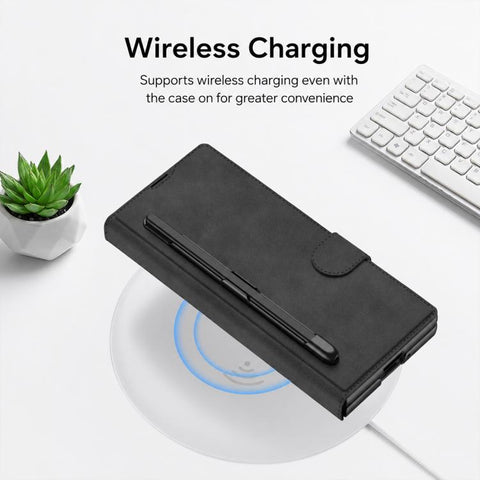 GKK Integrated Armor Flip Leather Case with Pen Slot, Stylus Not Included, For Galaxy Z Fold8 Ultra 5G