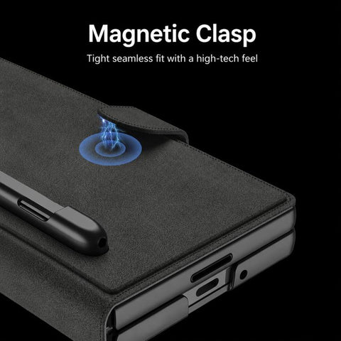 GKK Integrated Armor Flip Leather Case with Pen Slot, Stylus Not Included, For Galaxy Z Fold8 Ultra 5G