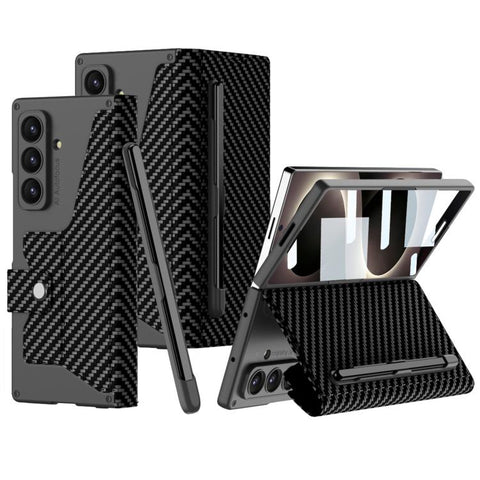 GKK Integrated Armor Flip Leather Case with Pen Slot, Stylus Not Included, For Galaxy Z Fold8 Ultra 5G
