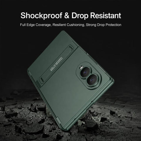 GKK Integrated Magnetic Triumph Ultra-thin Full Coverage Phone Case with Holder, For Galaxy Z Fold8 5G